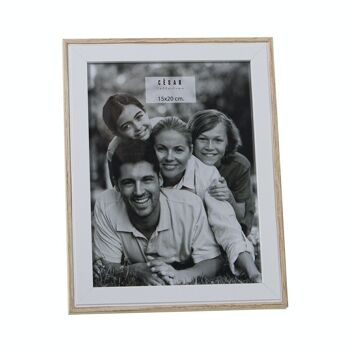 PORTE PHOTO BOIS 15X20CM EXT:19X24X1.5, DM+PAPIER LL78621 1