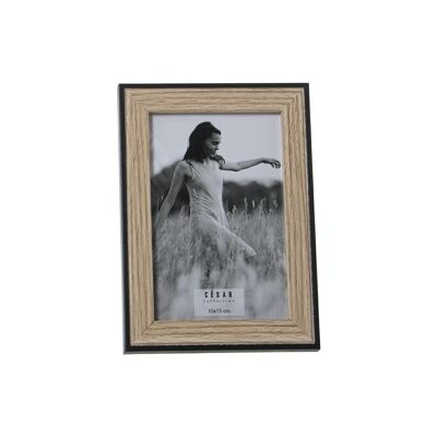 PORTE PHOTO BOIS 10X15CM EXT:14X19X1.5CM, DM+PAPIER LL78623