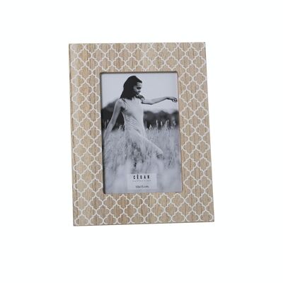 PORTAFOTOS MADERA 10X15CM EXT:17X22X1,2CM, DM LL78633