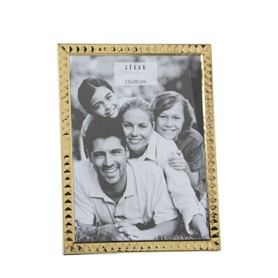 PORTE PHOTO 15X20CM INOX EXT:16.4X21.4X1CM LL78649