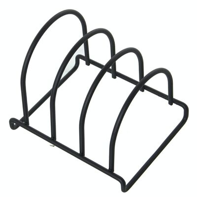 BLACK METAL TRAY HOLDER 3 DEPARTMENTS 14X12X13CM LL80019