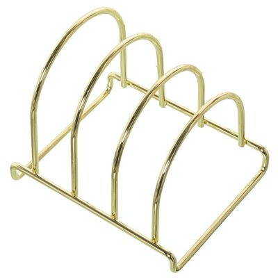 GOLD METAL TRAY HOLDER 3 DEPARTMENTS 14X12X13CM LL80020