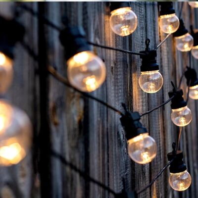 Guirlande lumineuse 20 ampoules PARTY CLEAR 20 L8,70m