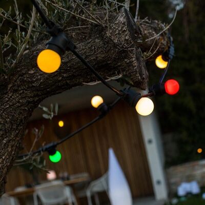 Outdoor light garland connectable LED PARTY GUINGUETTE 6.50m