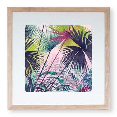 Stampa artistica 'Palms Series No.1' 20 x 20 cm