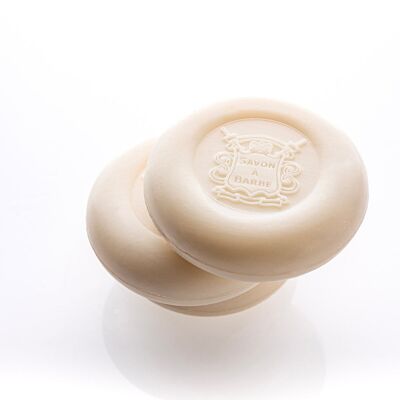 Shaving soap refill with 3 natural active ingredients from organic farming. 100g