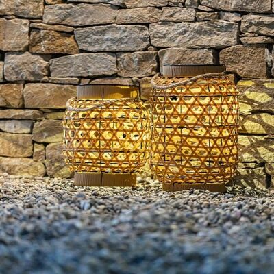 Farol solar LED decorativo CAPRI SMALL H32cm