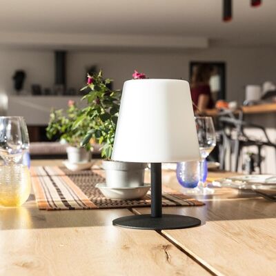 Table lamp wireless black LED STANDY MINI Dark H25cm