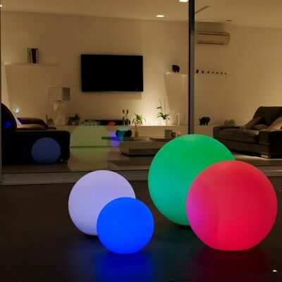 Sfera luminosa galleggiante multicolore senza fili BOBBY ∅60cm