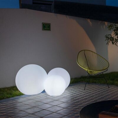 Bola de luz blanca con cable BOBBY ∅60cm base E27