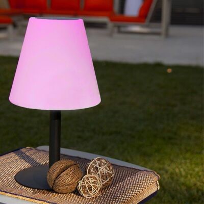 Multicolor solar and rechargeable table lamp STANDY MINI SOLAR RGB H36cm