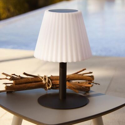 LED solar table lamp BOUFFANT H62cm