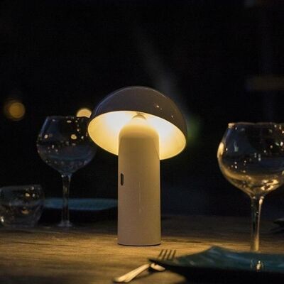 Lampada da tavolo LED senza fili TOD BIANCO H28cm
