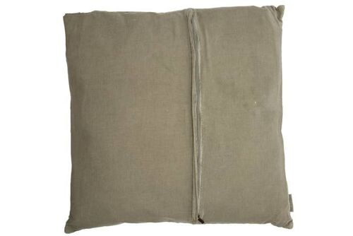 Cotton Cushion Jill olive grey 50x50