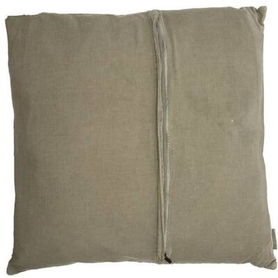 Cotton Cushion Jill olive gray 50x50