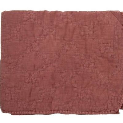 Manta de algodón Jade rosa 130x170