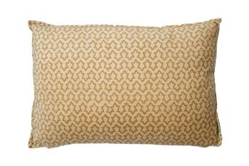 Coussin Velours Elena gingembre 3