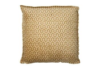 Coussin Velours Elena gingembre 1