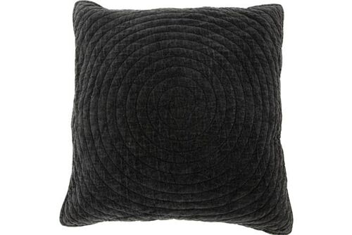 Velvet Cushion Jessica off black 50x50