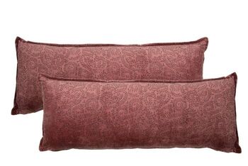 Coussin Velours Marina rose 3