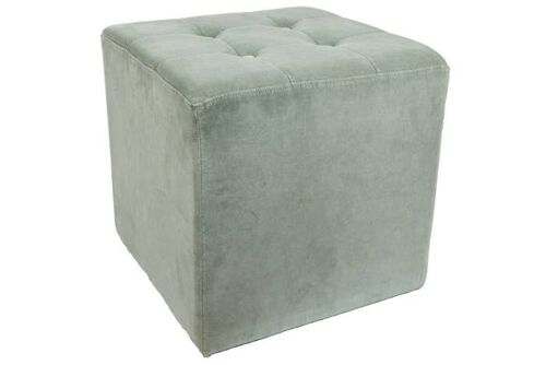 Vintage Velvet Footstool 50x50