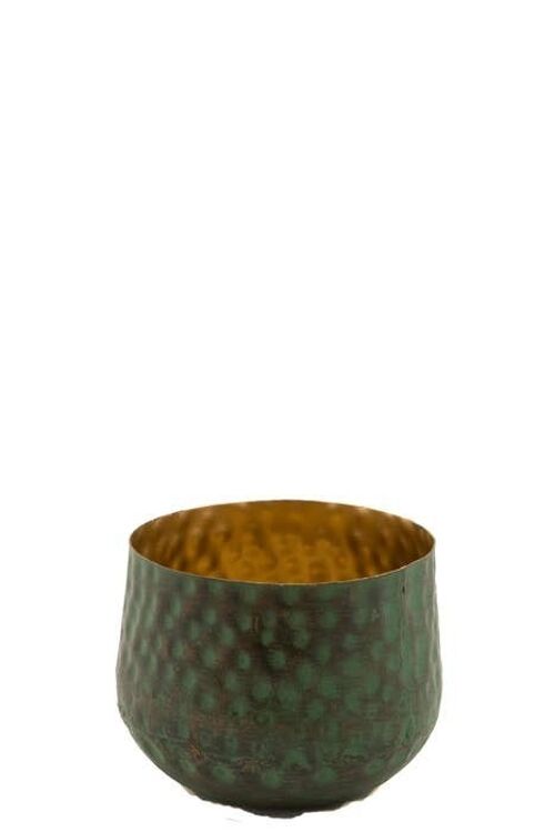 Votive Mason antique green/gold