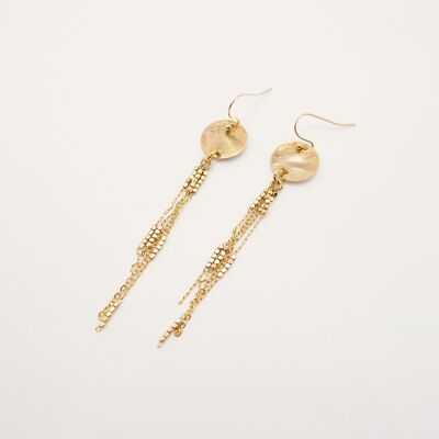 Elegant gold Billie dangling earrings