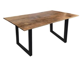 Table à manger table de cuisine table de salle à manger Liverpool 160x90 cm bois de manguier massif 2