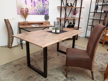 Table à manger table de cuisine table de salle à manger Liverpool 160x90 cm bois de manguier massif 4