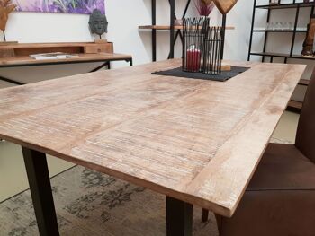 Table à manger table de cuisine table de salle à manger Liverpool 160x90 cm bois de manguier massif 7