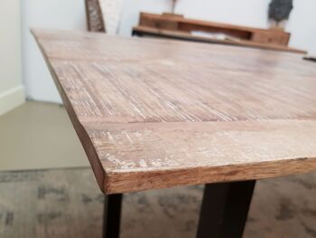 Table à manger table de cuisine table de salle à manger Liverpool 160x90 cm bois de manguier massif 8