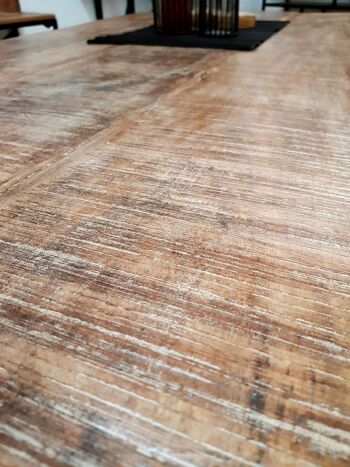 Table à manger table de cuisine table de salle à manger Liverpool 160x90 cm bois de manguier massif 9