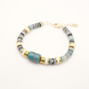 Bracelet Blue en perles heishi, un de nos best seller 2