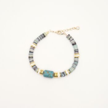 Bracelet Blue en perles heishi, un de nos best seller 3