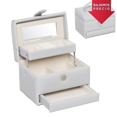 JOYERO 2 CAJONES GRIS HH300910
