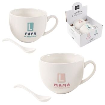 TAZA CON CUCHARA 265ML AMIGA HH2776895