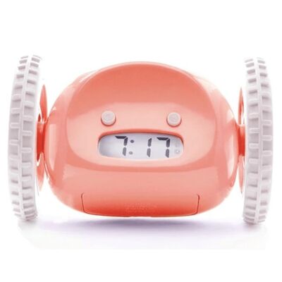 Clocky Pink - Despertador sobre ruedas