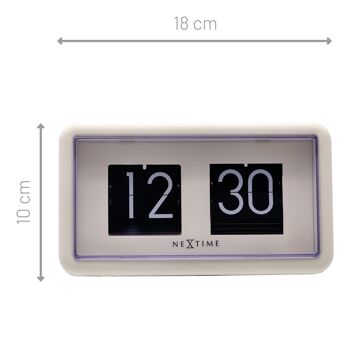 Flip Clock - Horloge de Table ou Murale - 18x10x7cm 18