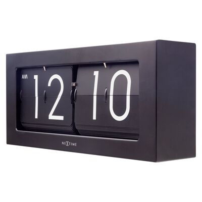 Flip Clock - Mesa,- Reloj de Pared -Metal - 36x16x8.5cm -Big Flip