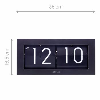 Horloge Flip - Table,- Horloge Murale -Métal - 36x16x8.5cm -Big Flip 19