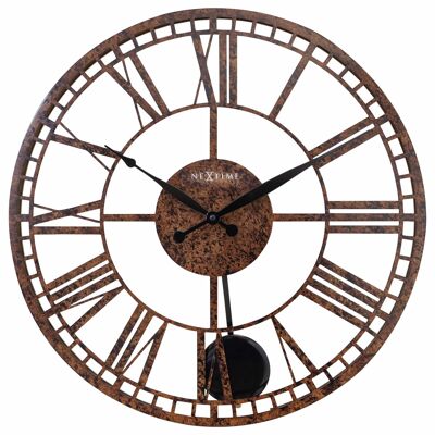 Large Pendulum Wall Clock - 50cm -   Metal - "London"