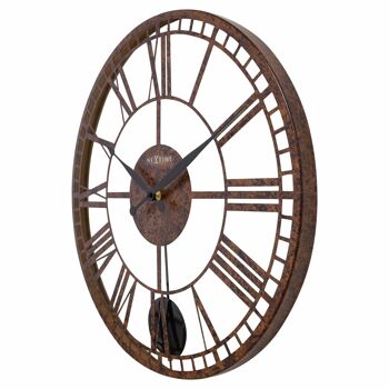 Grande Horloge Murale Pendule - 50cm - Métal - "Londres" 6