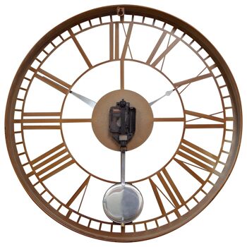 Grande Horloge Murale Pendule - 50cm - Métal - "Londres" 8