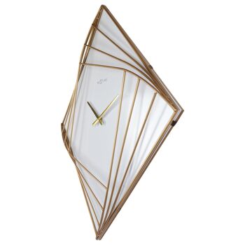 Grande Horloge Murale Carrée - 85x85cm - Métal - Carré Tournant 6