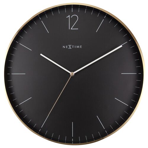 Large Wall Clock -  - Silent - 40cm - Metal/Glass -Essential XXL