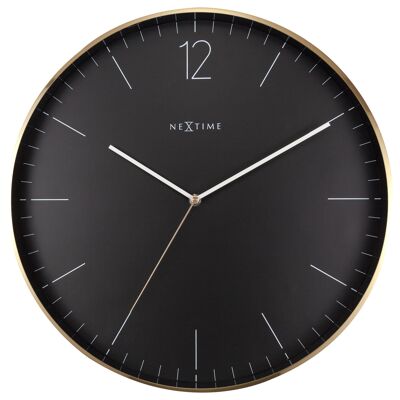 Reloj de Pared Grande - - Silencioso - 40cm - Metal/Cristal -Essential XXL