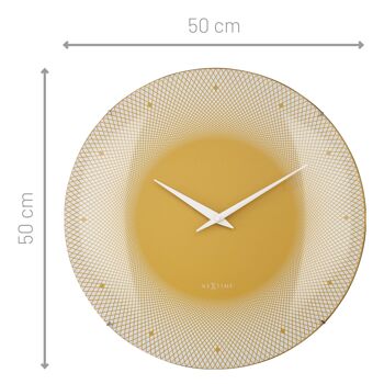 Grande Horloge Murale Lentille en Verre Bombée 50cm - Silencieuse - Verre - "Deep 50" 3