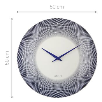 Grande Horloge Murale Lentille en Verre Bombée 50cm - Silencieuse - Verre - "Deep 50" 14