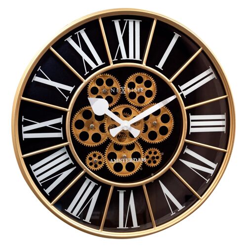 Moving Gear clock - Large Wall Clock - 50cm -  "William"