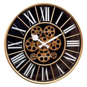 Horloge Moving Gear - Grande Horloge Murale - 50cm - "William" 1